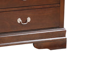 Glory Furniture Louis Phillipe Cherry Solid Wood Dresser