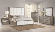 Coaster Furniture Durango Washed Oak Brown 5pc Bedroom Set with Queen Bed