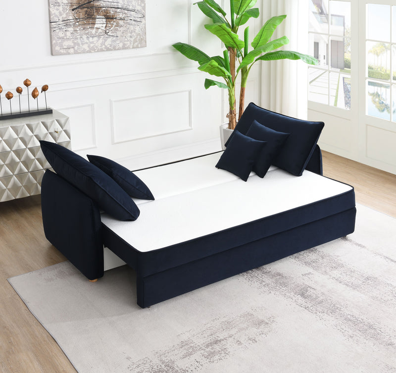 Acme Furniture Irina Blue Sofa Sleeper