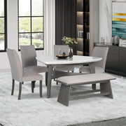 Global Furniture D8192 Light Grey Dining Bench