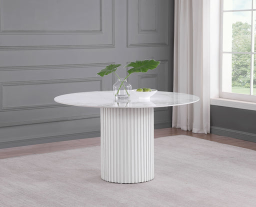 Coaster Furniture Acadia White 53 inch Dining Table
