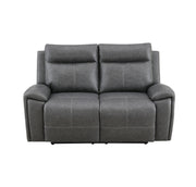 Steve Silver Gaston Gray Manual Loveseat