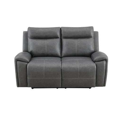 Steve Silver Gaston Gray Manual Loveseat