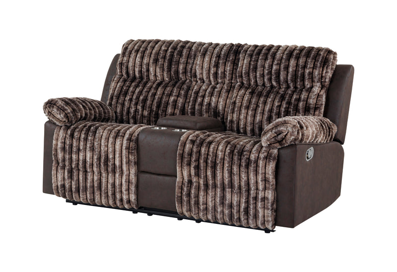 Global Furniture U6028 Brown 3pc Living Room Set