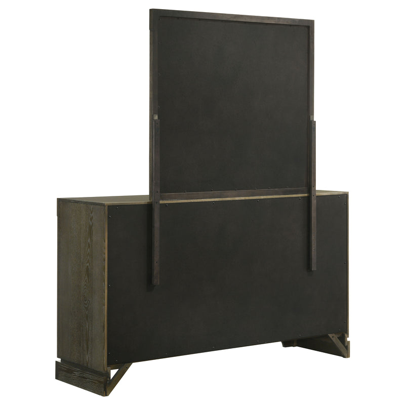 Coaster Furniture Gran Park Dark Cocoa Brown Dresser and Mirror