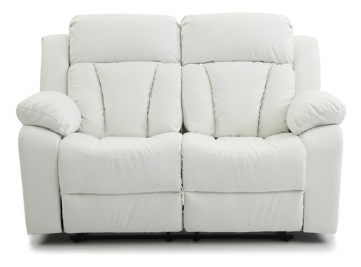 Glory Furniture Daria White Reclining Loveseat