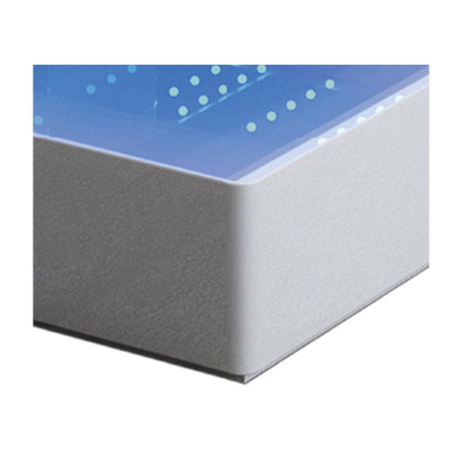 Galaxy Home Aurora White LED Coffee Table