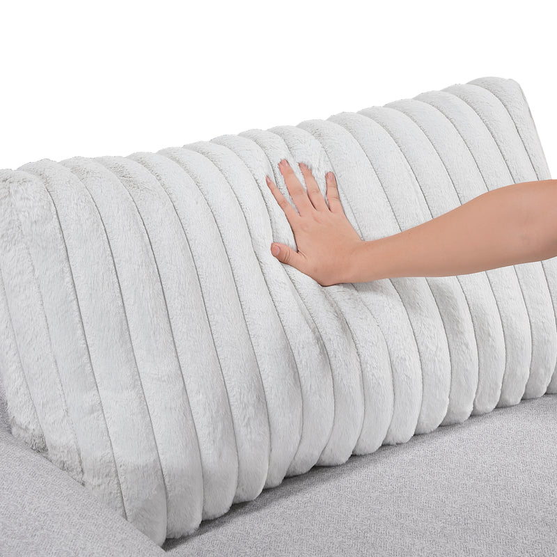 Home Elegance Athena Gray Sofa