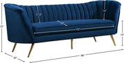 Meridian Furniture Margo Green Velvet Sofa