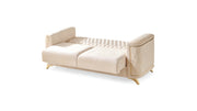 Galaxy Home Luna Ivory Loveseat with Hidden Storage