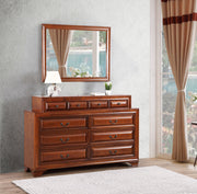 Glory Furniture LaVita Oak Dresser and Mirror