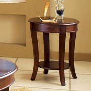 Steve Silver Troy Brown Cherry End Table