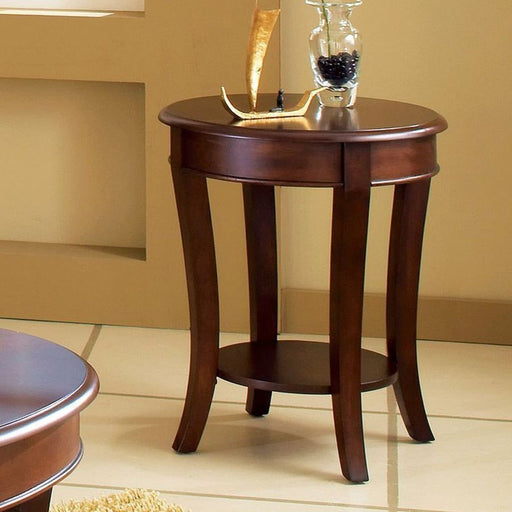 Steve Silver Troy Brown Cherry End Table