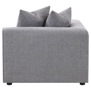 Coaster Furniture Jennifer Grey Tight Seat Corner Chair