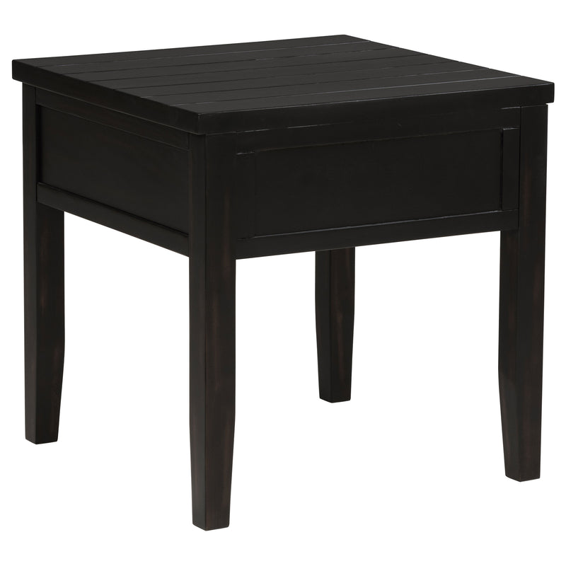 Coaster Furniture Concord Distressed Java Black End Table