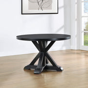 Steve Silver Molly Black Round Dining Table