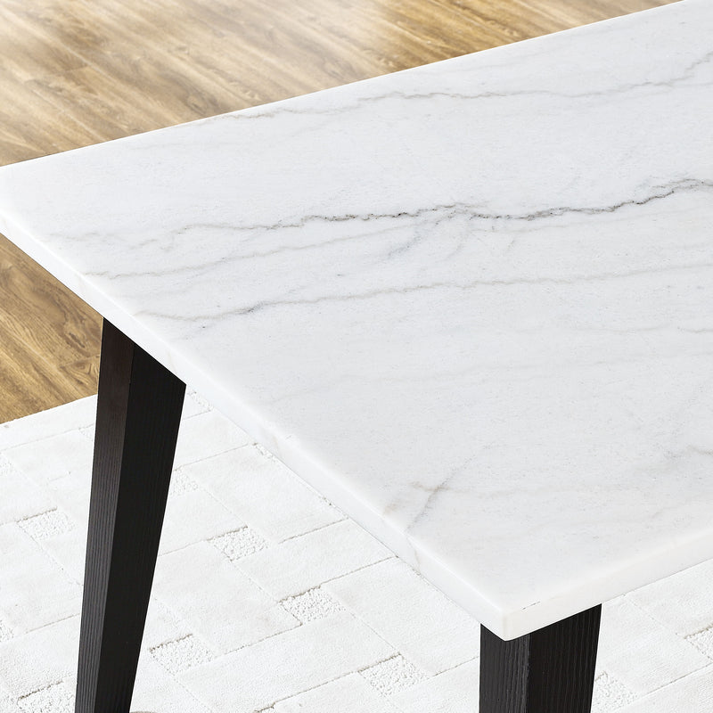 Steve Silver Vida Black White Marble Dining Table