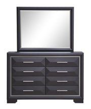 Glory Furniture Liverpool Black Dresser and Mirror