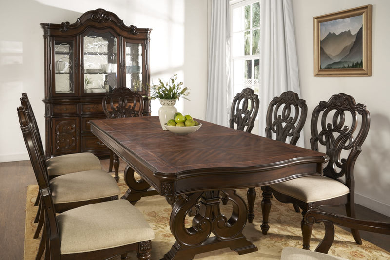 Steve Silver Royale Warm Brown Pecan Dining Table