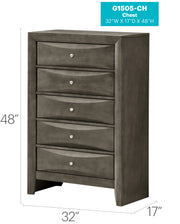 Glory Furniture Marilla Gray Chest