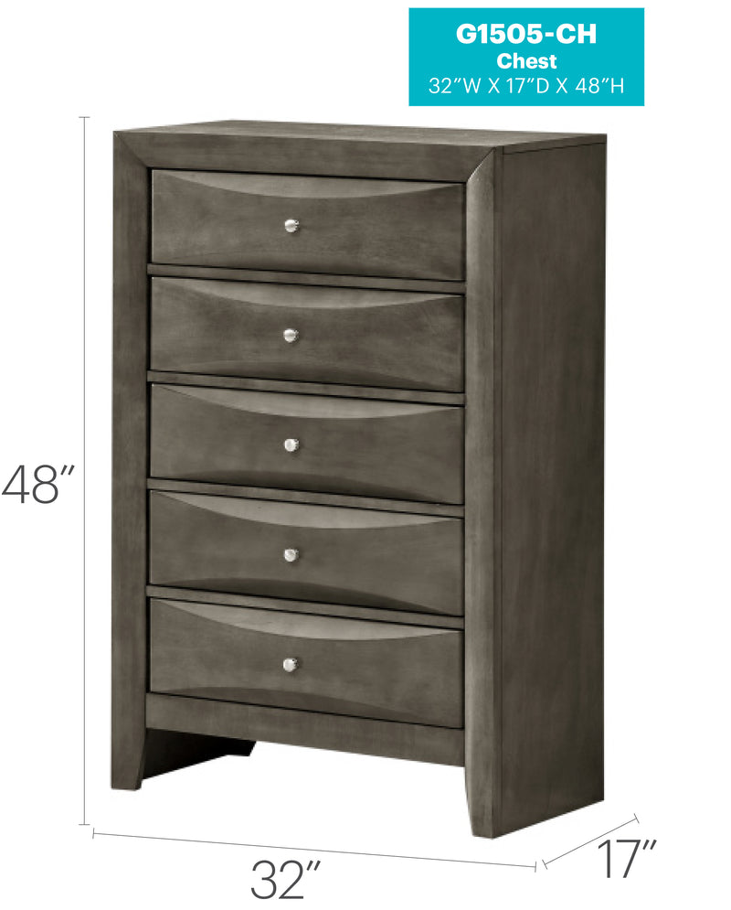 Glory Furniture Marilla Gray Chest