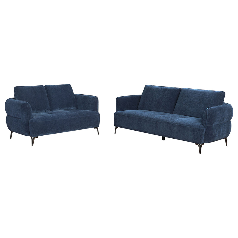 Coaster Furniture Lively Blue 2pc Living Room Set