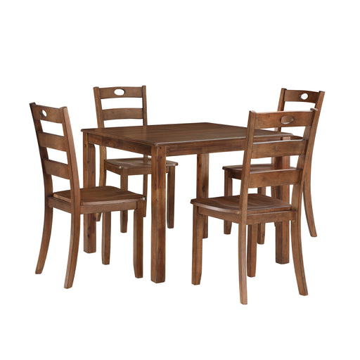 New Classic Furniture Salem Brown 5pc Dining Set