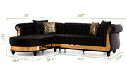 Galaxy Home Julia Black Sectional