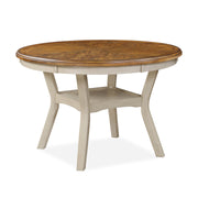 New Classic Furniture Mitchell Two Tone Bisque Brown 5pc Dining Set