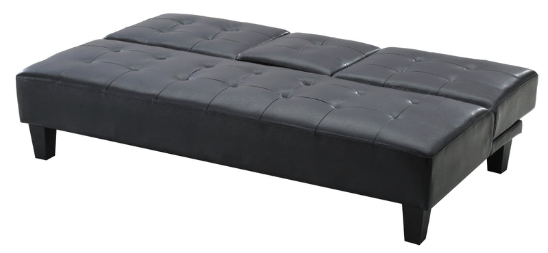 Glory Furniture Richie Black Faux Leather Sofa Bed