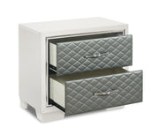 New Classic Furniture Luxor Black Silver Nightstand