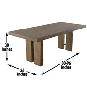 Steve Silver Atmore Black Brown 7pc Dining Set