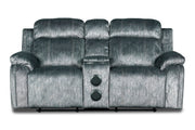 New Classic Furniture Tango Gray Power Footrest Console Loveseat with Speaker