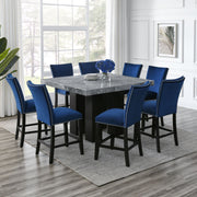 Steve Silver Camila Gray Blue 9pc Counter Height Set