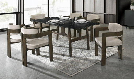 Acme Furniture Destin Light Gray Walnut 7pc Dining Room Set