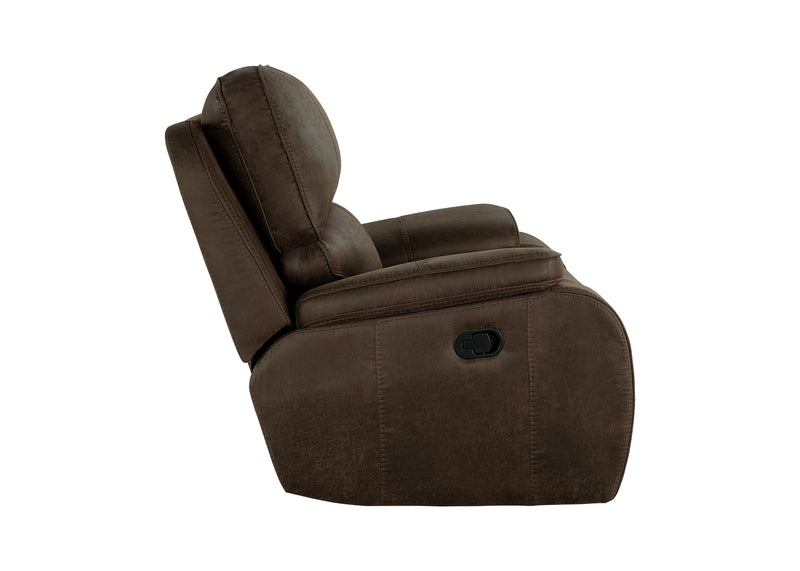 New Classic Furniture Brooking Brown Glider Recliner