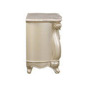 New Classic Furniture Monique Champagne Nightstand with Marble Top