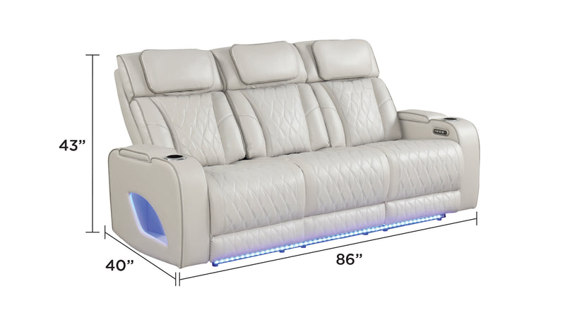 Galaxy Home Fortuner Black Sofa