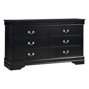 Home Elegance Mayville Brown Cherry Dresser and Mirror