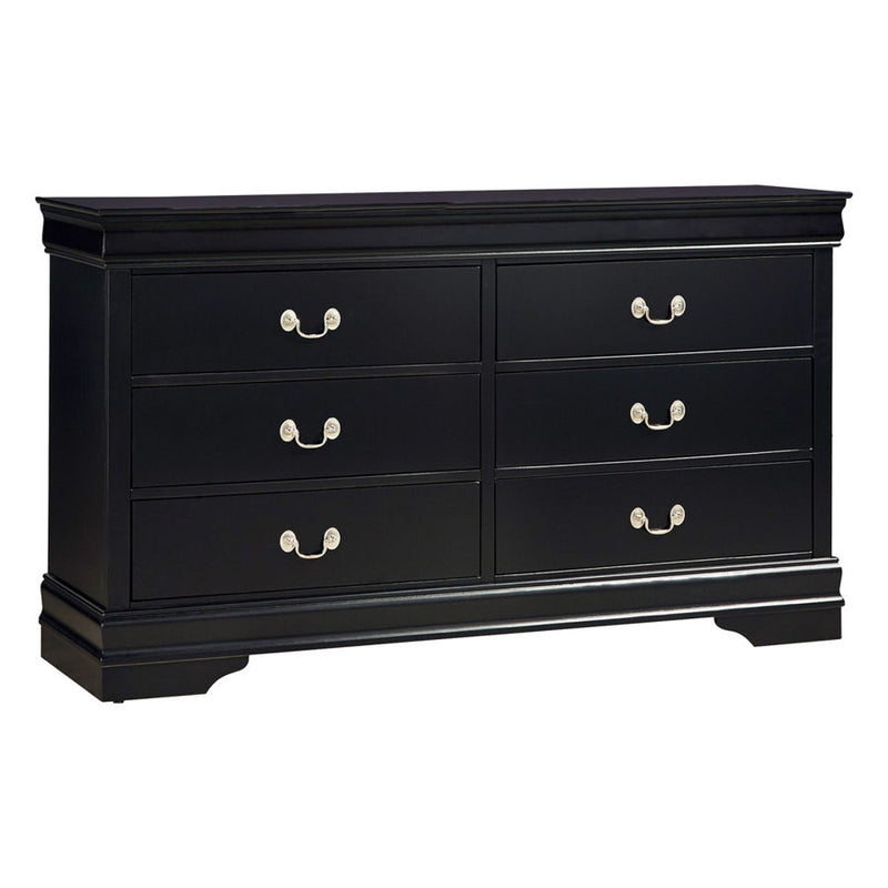 Home Elegance Mayville Brown Cherry Dresser and Mirror