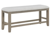 Steve Silver Lily Gray 25 Inch Counter Bench
