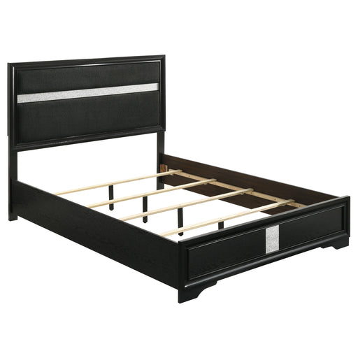 Coaster Furniture Miranda Black Queen Panel Bed