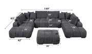 Acme Furniture Chosen Gray Sectional