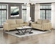 Home Elegance Cazon Brown Gray Love Seat