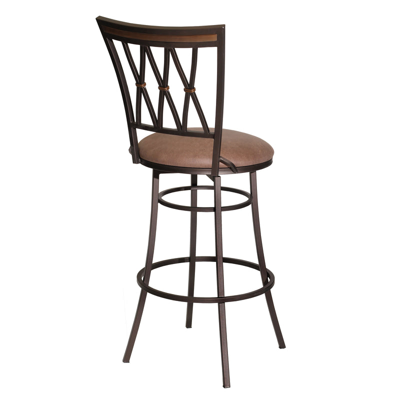 Steve Silver Sedona Dark Camel Swivel Bar Stool