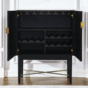 Steve Silver Vida Black WIne Cabinet