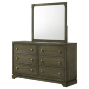 Coaster Furniture Gran Park Dark Cocoa Brown Dresser and Mirror