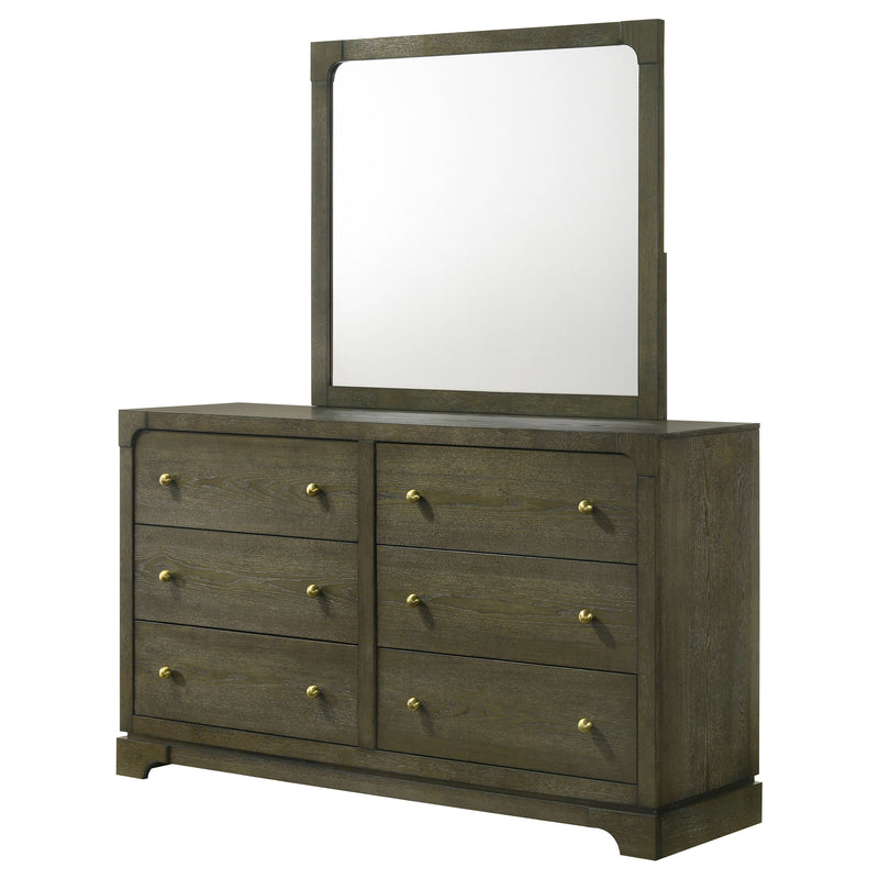 Coaster Furniture Gran Park Dark Cocoa Brown Dresser and Mirror
