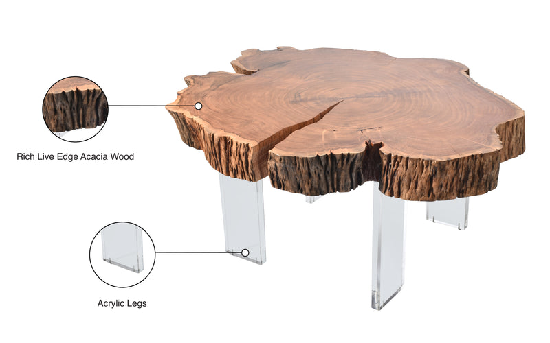 Meridian Furniture Woodland Natural Wood Coffee Table