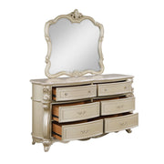 New Classic Furniture Monique Champagne Dresser and Mirror